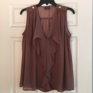 Sheer brown top